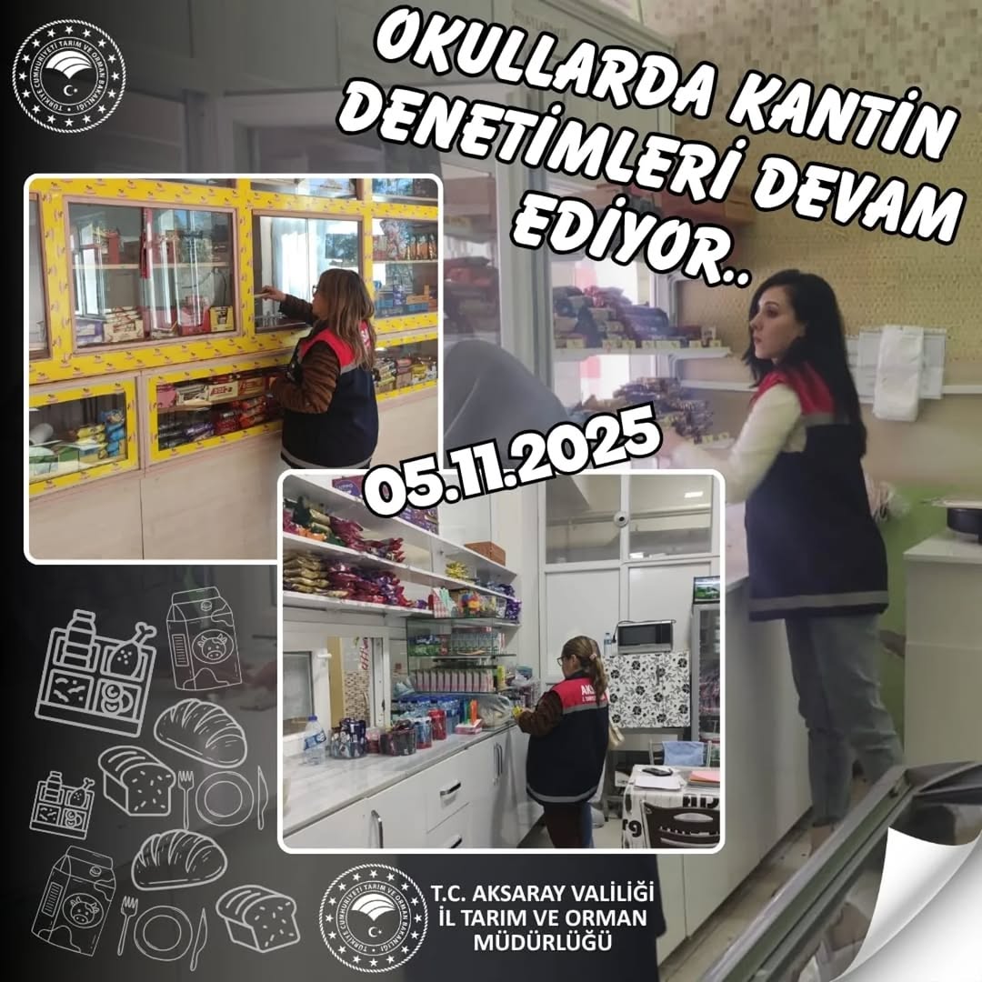 Aksaray'da Okul Kantinleri Sıkı Denetim Altında
