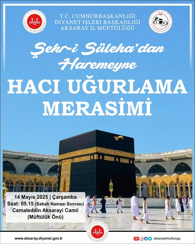 Aksaray'dan Hacılar Dualarla Yola Çıkıyor