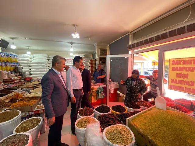 Aksaray AK Parti İl Başkanı Hamza Aktürk Esnaf Ziyaretinde