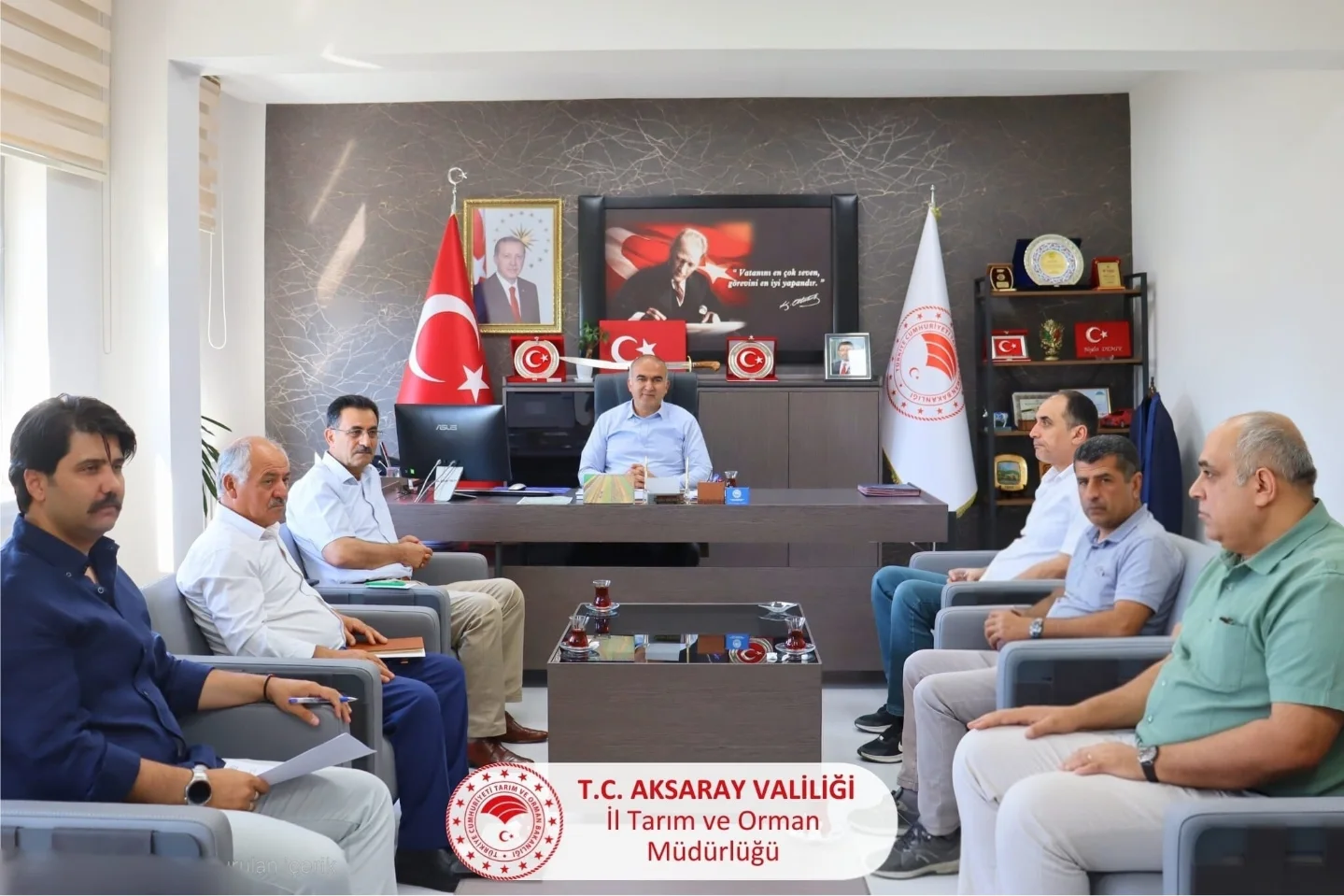 Aksaray Tarım İl Müdürü Nejdet Demir Başkanlığında Haftalık Toplantı Gerçekleştirildi