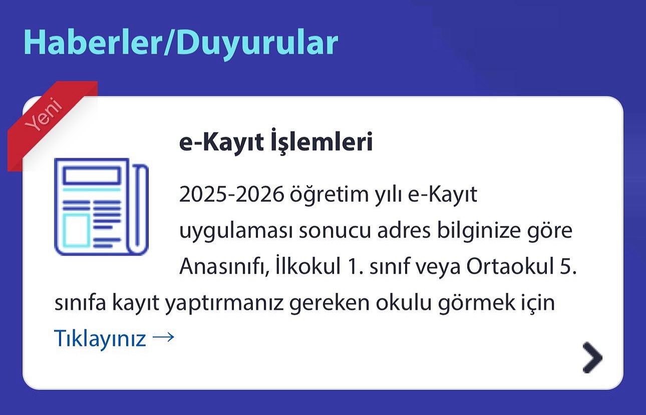 Aksaray'da 2025-2026 Eğitim Yılı e-Kayıt Sonuçları Açıklandı