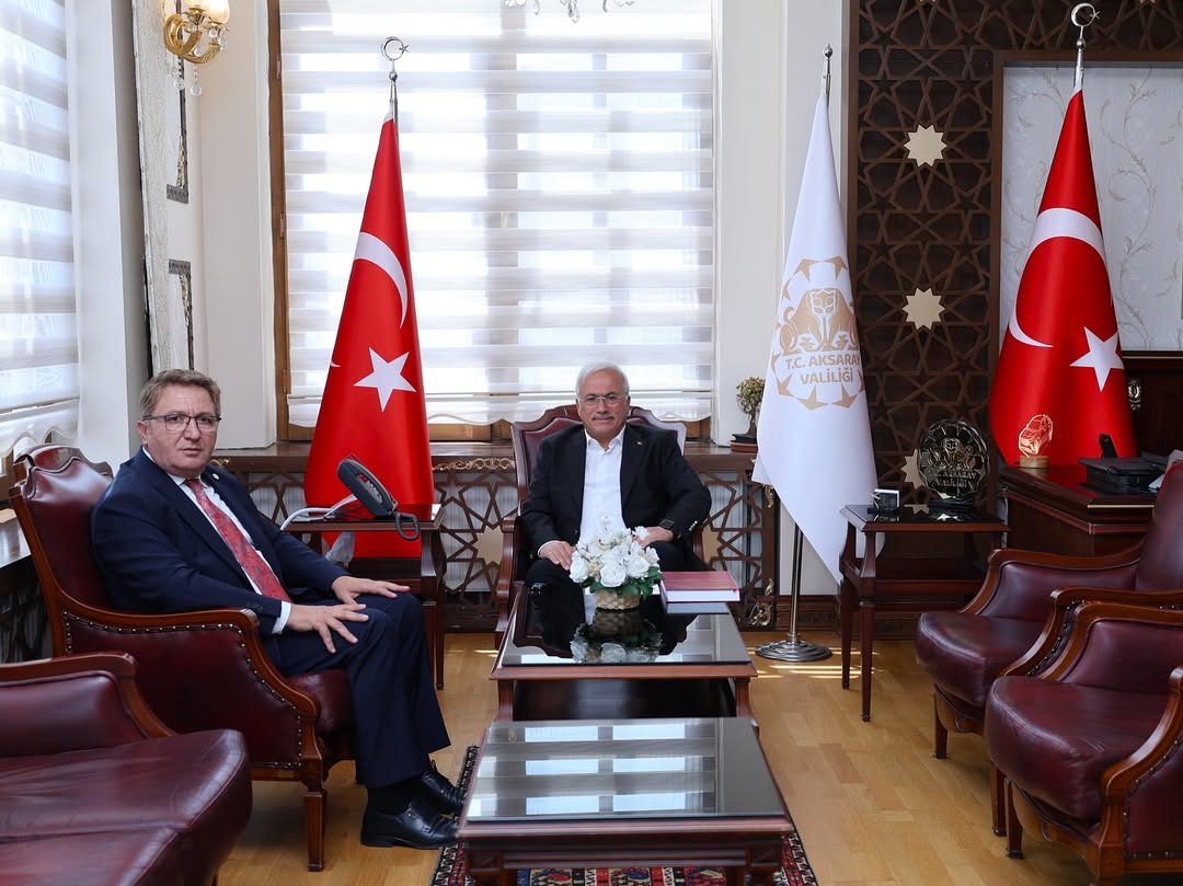 Aksaray Valisi Kumbuzoğlu, MTA Konya Bölge Müdürü Göktaş'ı Kabul Etti