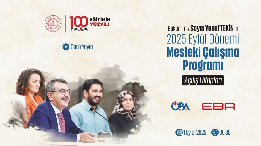 Millî Eğitim Bakanı Tekin, Öğretmenlere Eylül Dönemi Mesleki Çalışma Programı Hakkında Bilgilendirme Yapacak