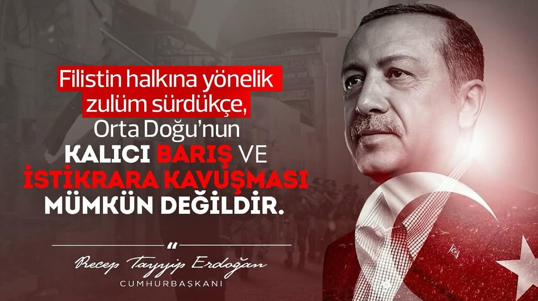 Cumhurbaşkanı Erdoğan'dan Filistin Açıklaması: 