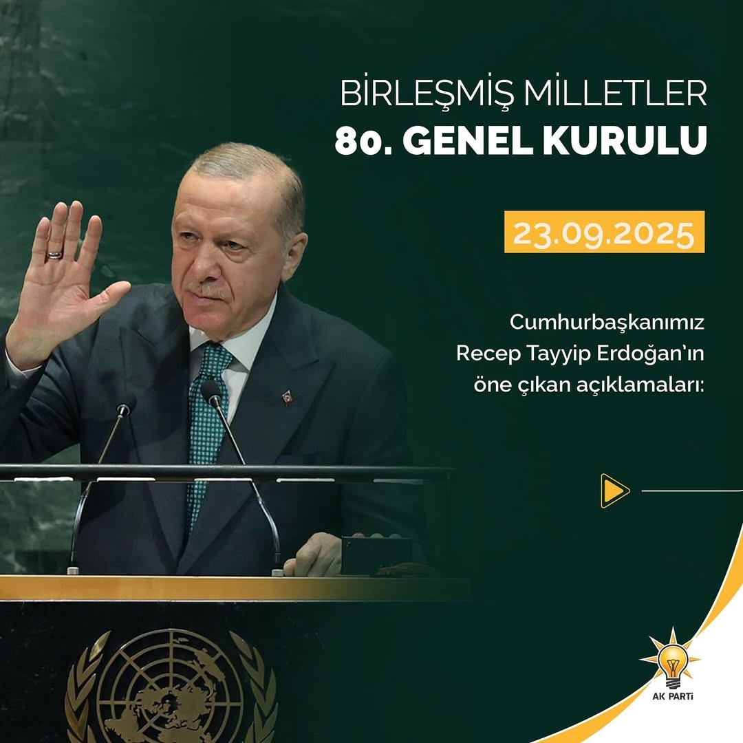 Aksaray AK Parti İl Başkanı Hamza Aktürk'ten Cumhurbaşkanı Erdoğan'ın BM Genel Kurulu Açıklamalarına Destek
