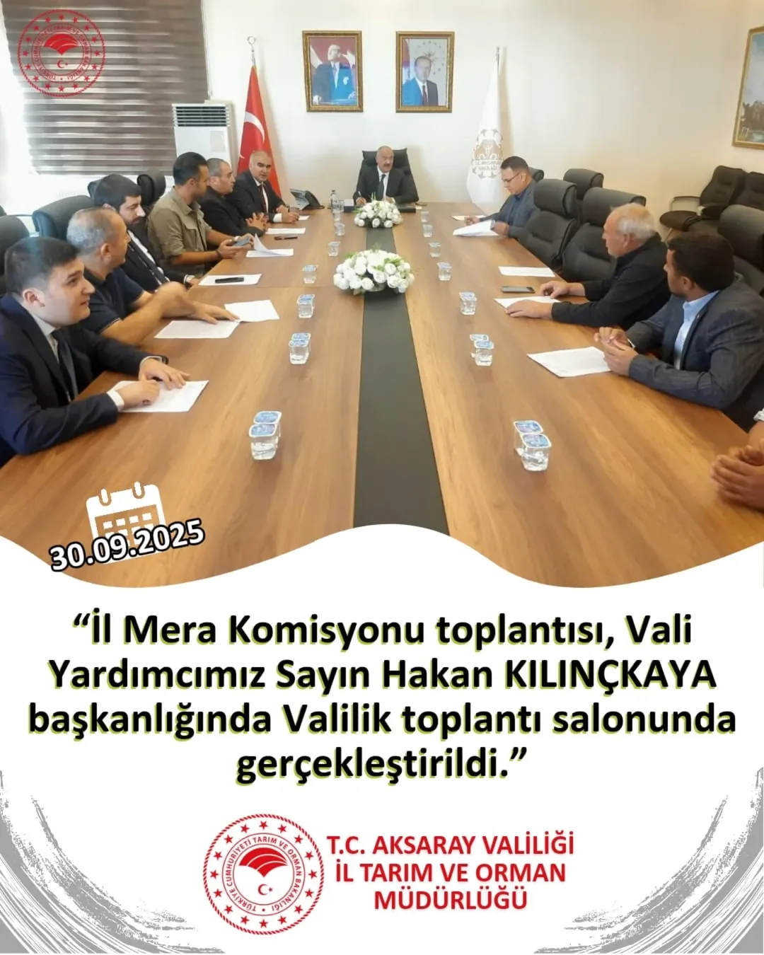 Aksaray'da Mera Yönetimi ve İyileştirme Çalışmaları Görüşüldü