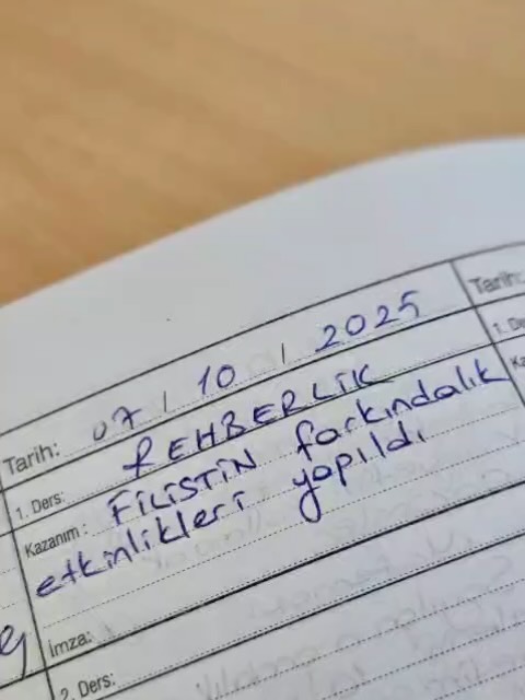 Aksaray'da Öğrencilerden Filistin'e Farkındalık Desteği