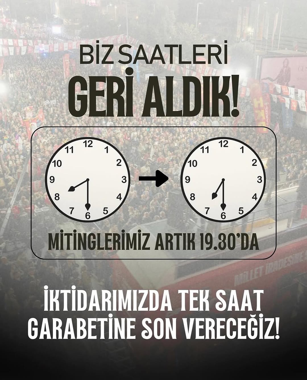 AK Parti İl Başkanı Özdemir: Tek Saat Uygulamasına Son Verilecek