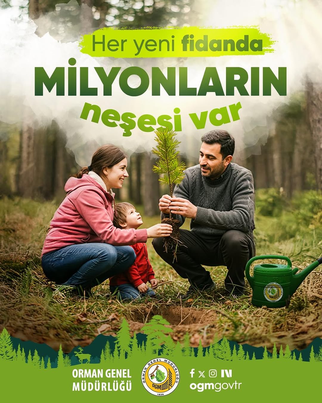Geleceğe Nefes Olmak İçin Fidan Dikin ve Yeşil Vatan Seferberliğine Katılın