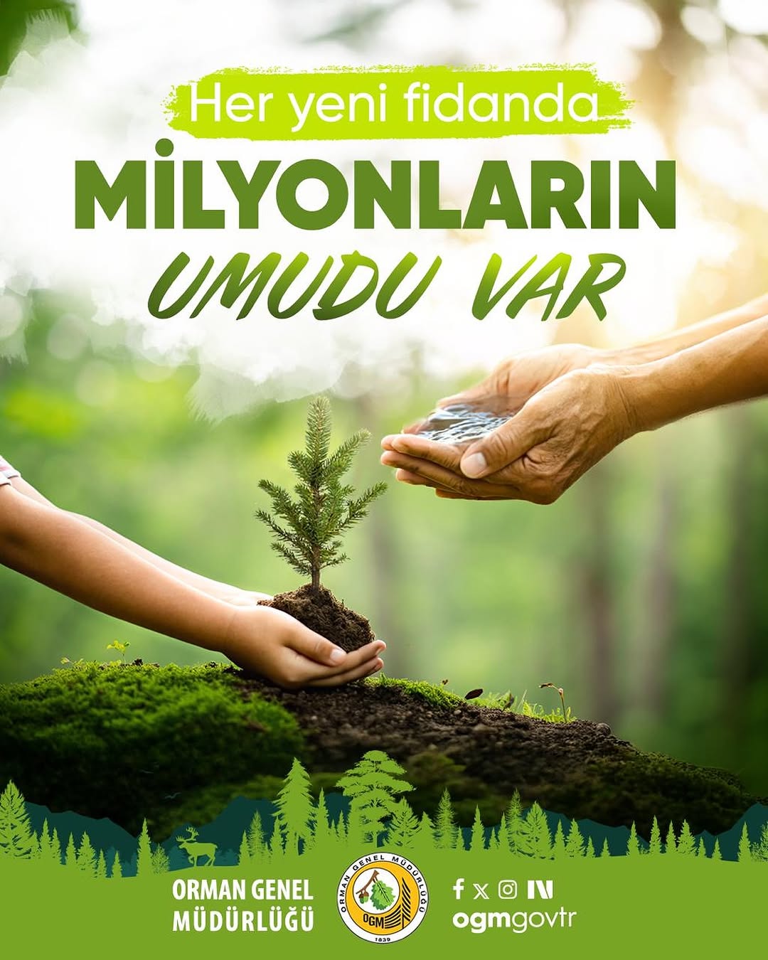 11 Kasım'da Fidan Sahiplenme ve Yeşil Vatan Seferberliği