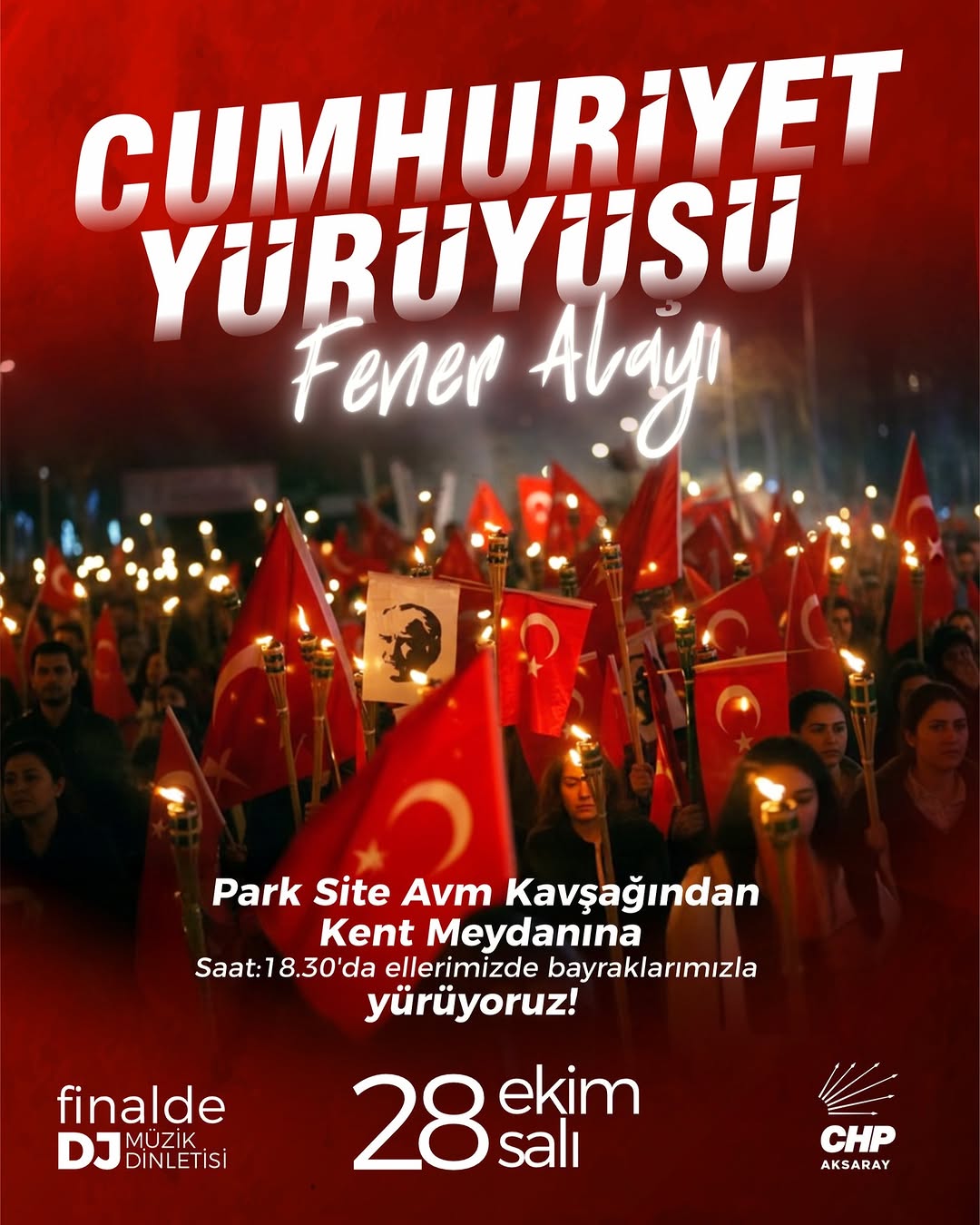 Aksaray'da Cumhuriyet Coşkusu: 29 Ekim Yürüyüşü ve Kutlamalar