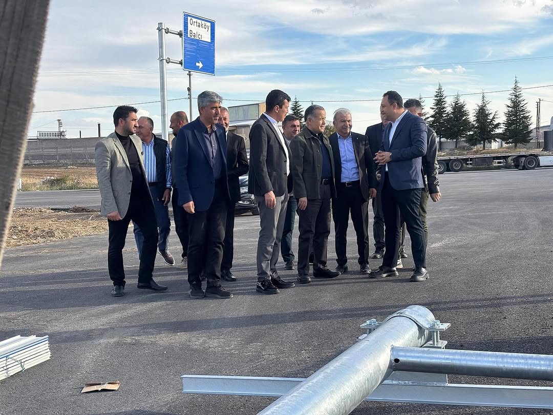 AK Parti Aksaray Heyeti, Ortaköy Çevre Yolu Çalışmalarını Yerinde İnceledi