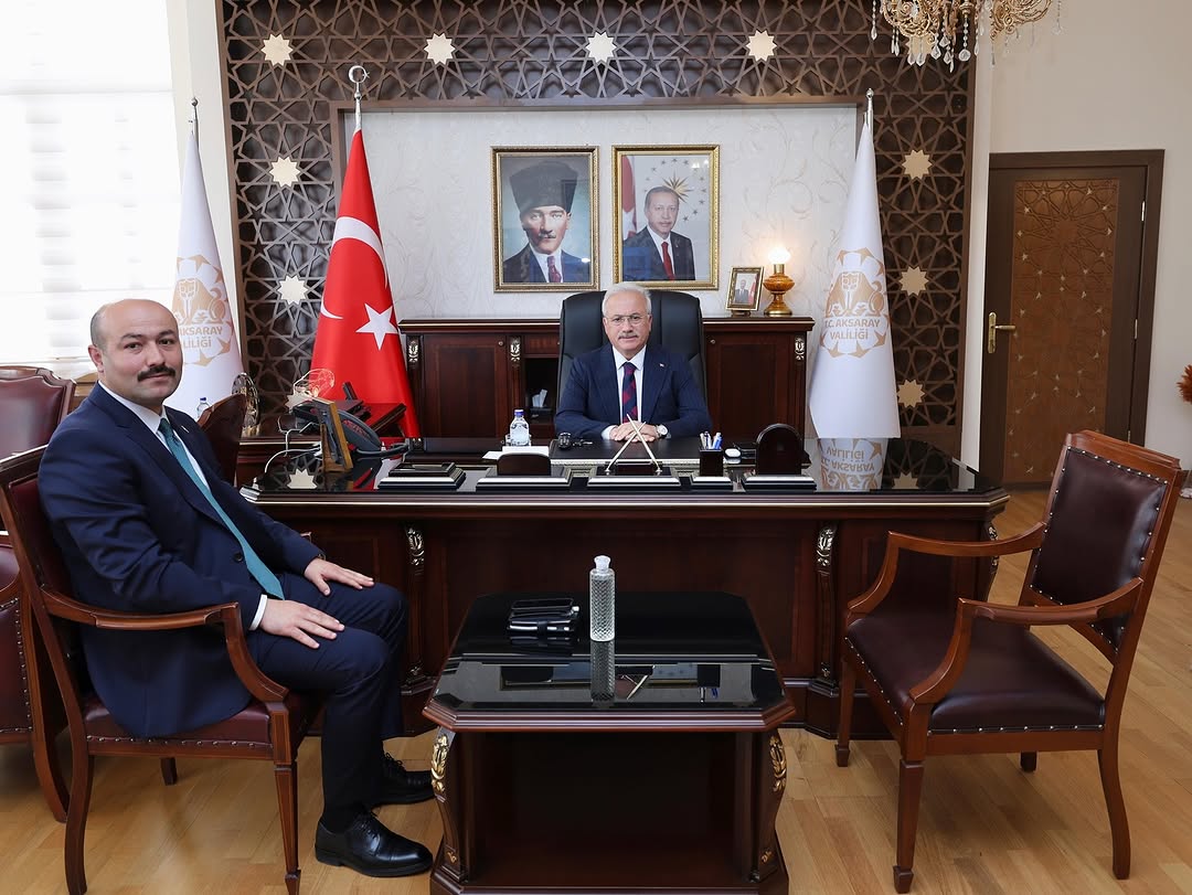Aksaray Valisi Mehmet Ali Kumbuzoğlu, Yeni Güzelyurt Kaymakamını Kabul Etti