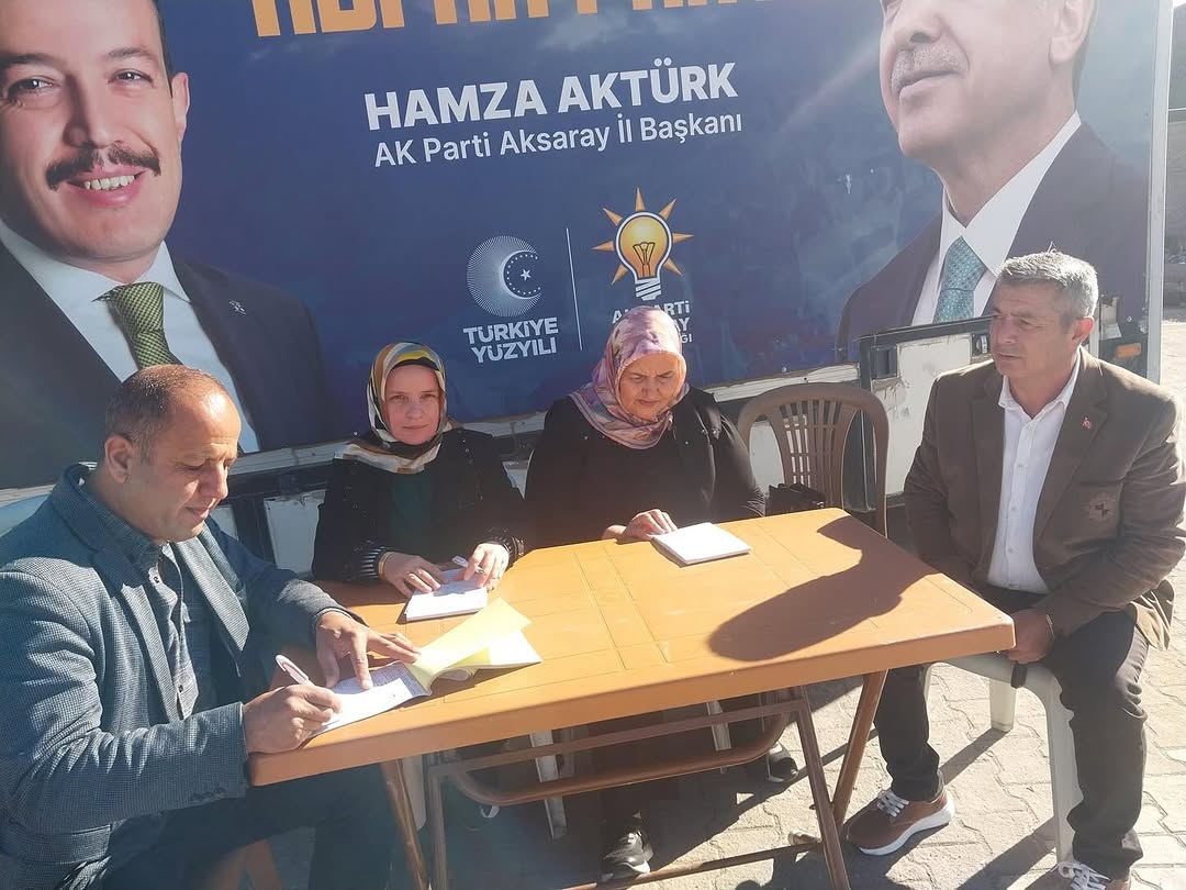 AK Parti Aksaray İl Başkanı Hamza Aktürk, Yeşiltepe'de Vatandaşlarla Buluştu