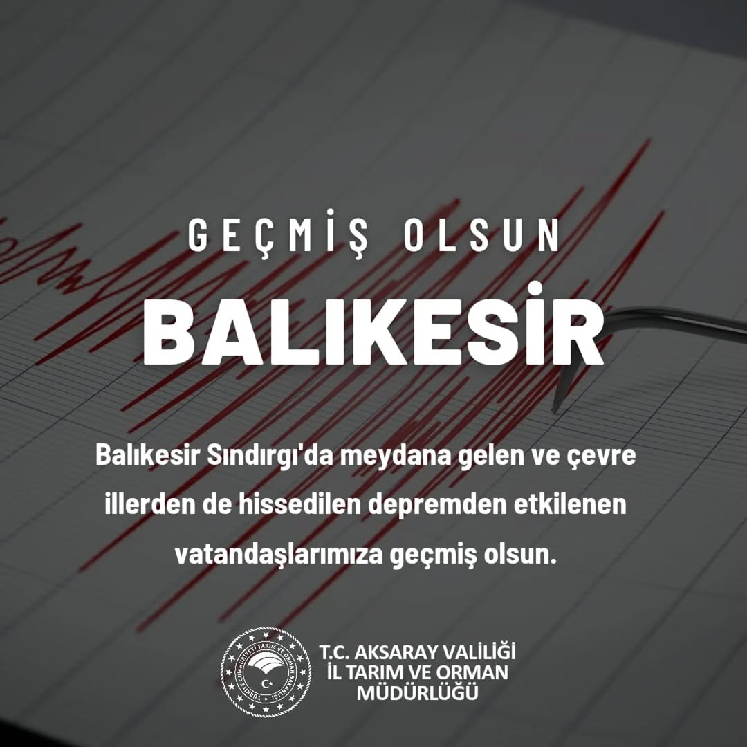 Aksaray Tarım İl Müdürü Depremden Etkilenen Vatandaşlara Geçmiş Olsun Diledi