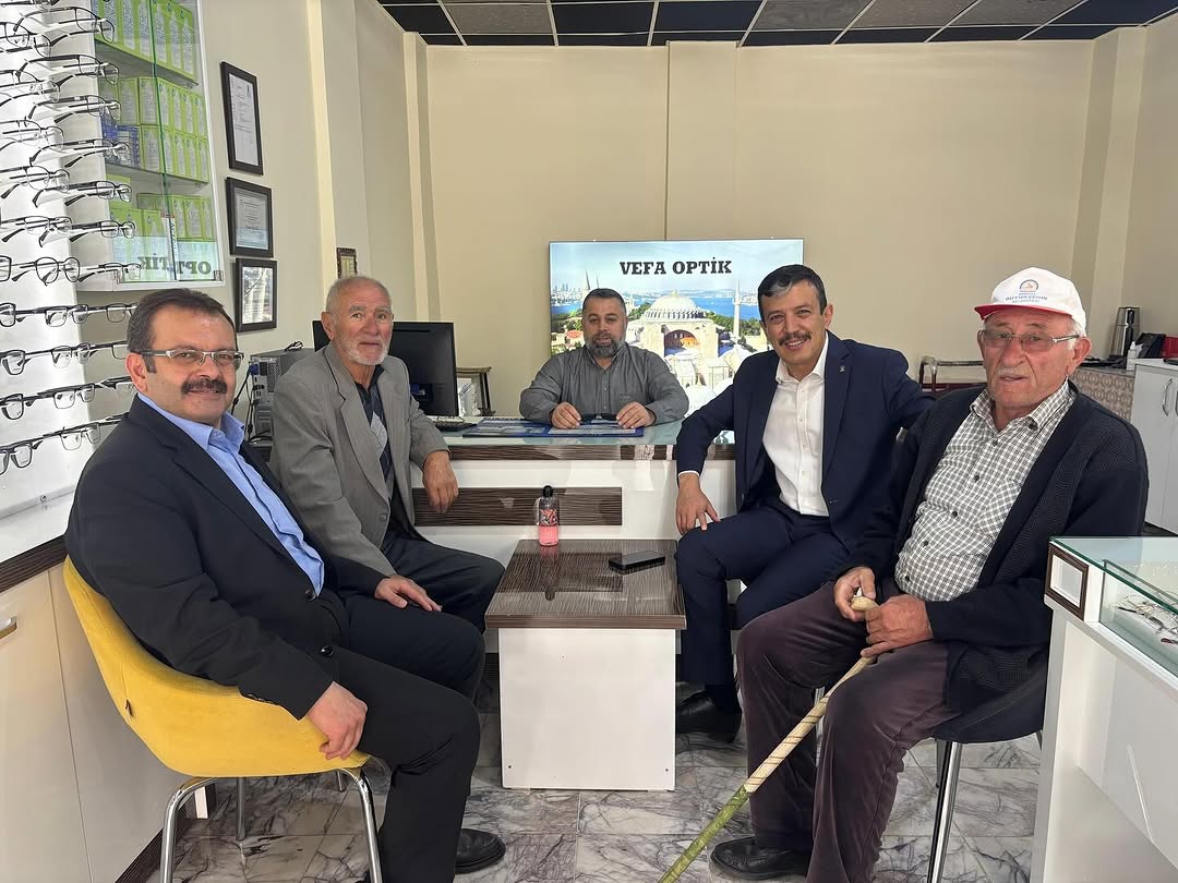AK Parti Aksaray İl Başkanı Hamza Aktürk, Parti Kurucularını Ziyaret Etti