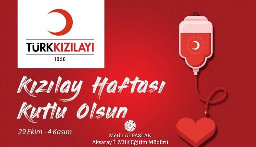 Kızılay Haftası, Aksaray'da Yardımlaşma ve Dayanışma Ruhuyla Kutlanıyor