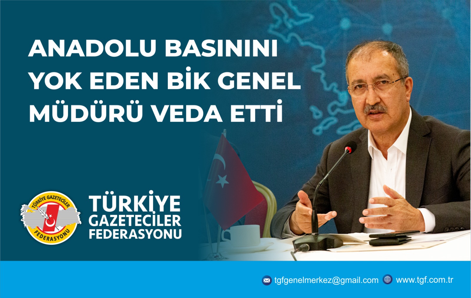 ANADOLU  BASININI YOK EDEN BİK GENEL MÜDÜRÜ VEDA ETTİ*