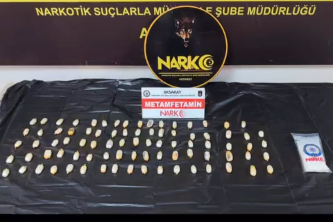 Aksaray'da Yabancı Uyruklu Şüpheliden 433 Gram Metamfetamin Ele Geçirildi