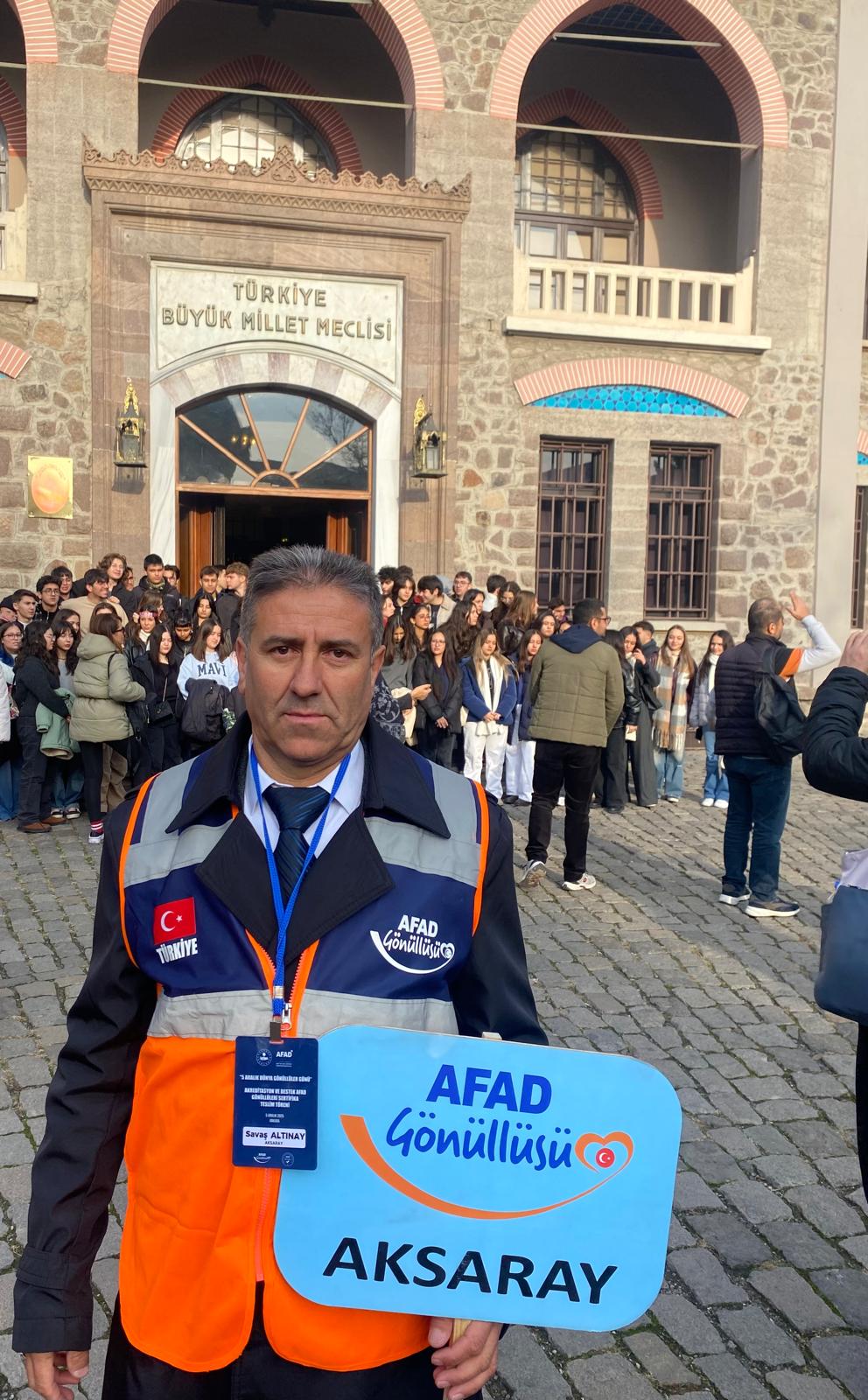 Aksaray’ı AFAD Gönüllülüğü Programında Temsil Etti: Savaş Altınay’a Bakanlardan Teşekkür