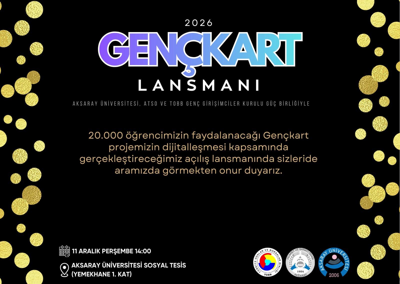 ATSO ve Aksaray Üniversitesi, “Genç Kart” Projesinin Lansmanını Yapacak