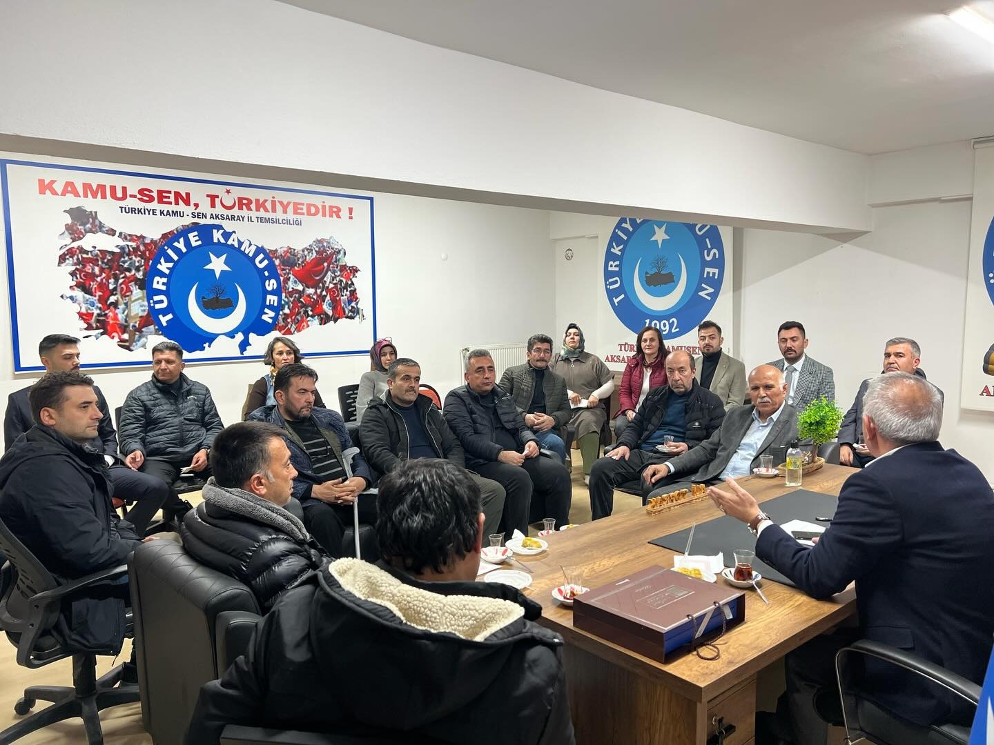 Türkav Aksaray İl Temsilciliği ve Kamu Sen Aksaray İl Temsilciliği anlamlı buluşma.