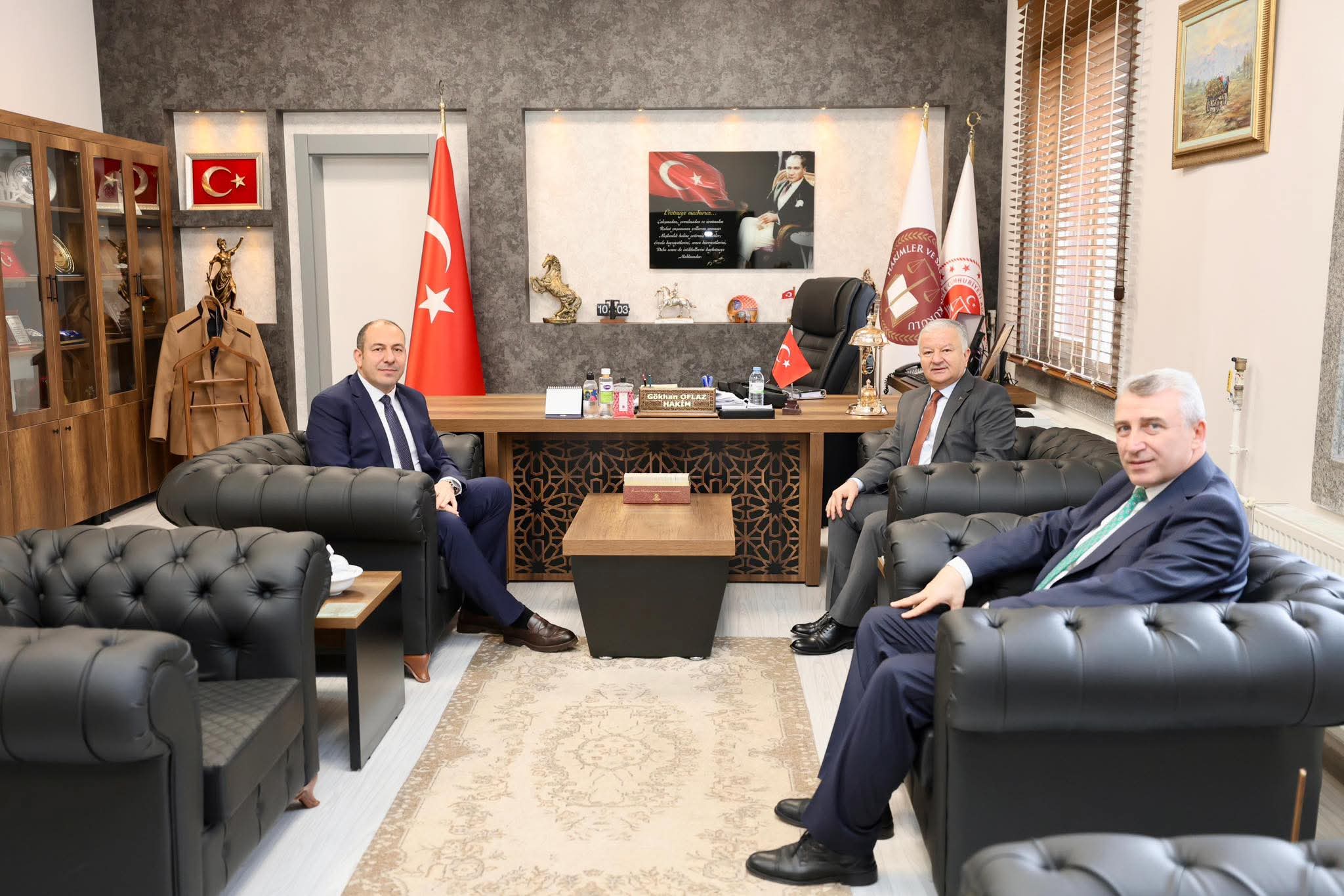 Aksaray Valisi Murat Duru’dan Adalet Sarayı’na İade-i Ziyaret