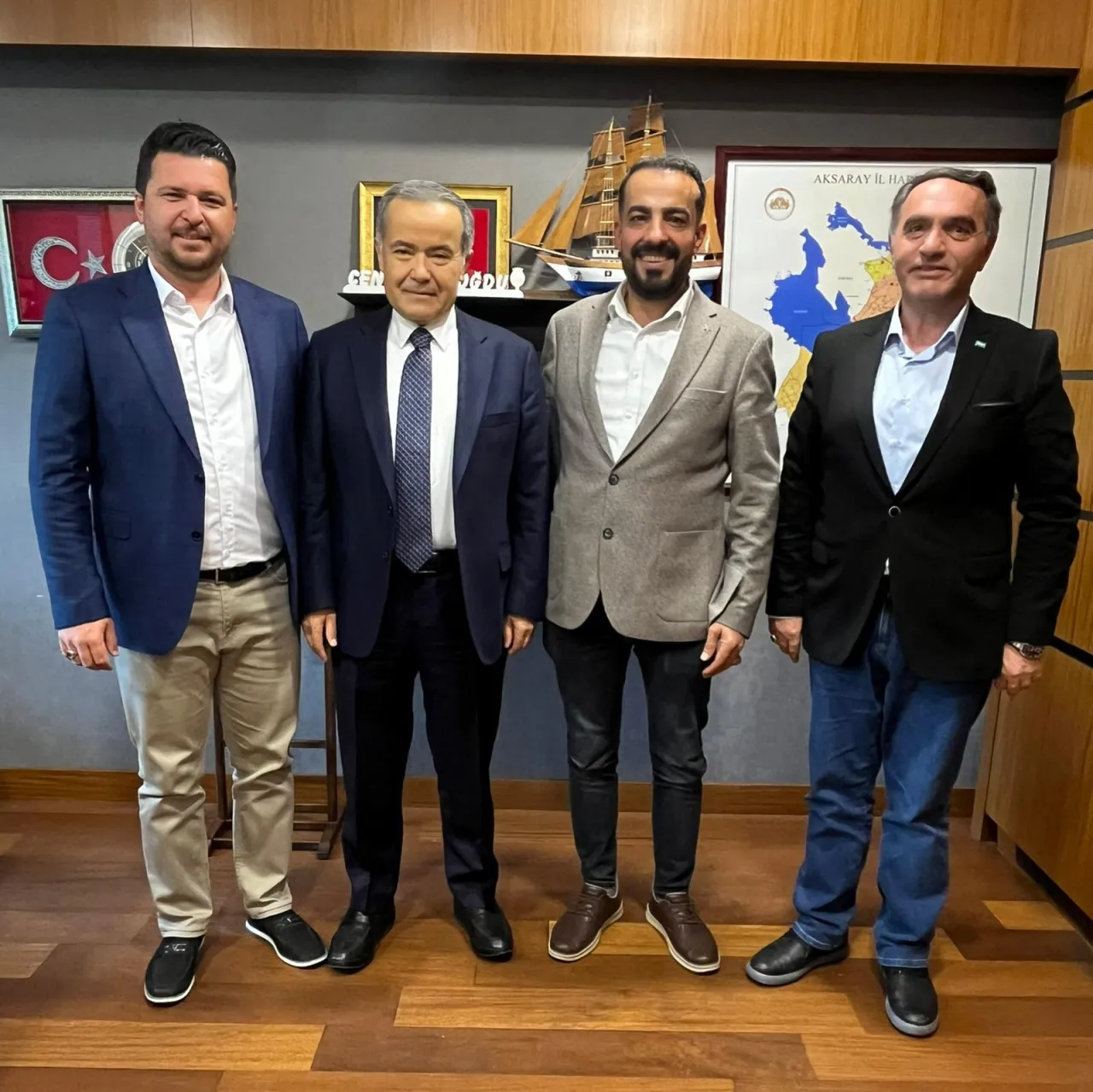 AK Parti Aksaray Milletvekili Aydoğdu'ya TBMM'de Üç Önemli İsimden Ziyaret