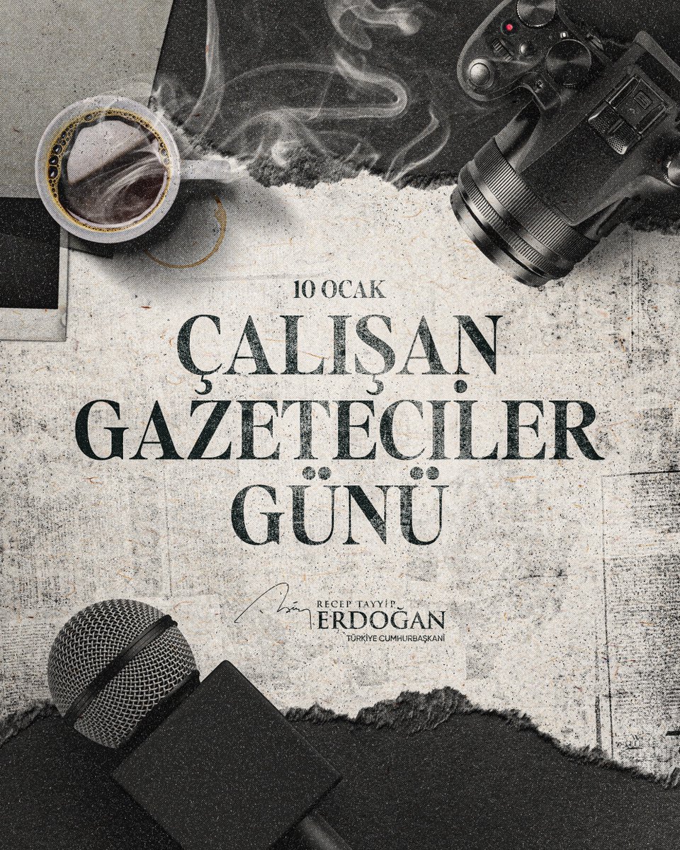 Basın Emekçilerine Başkan Erdoğan'dan Tebrik