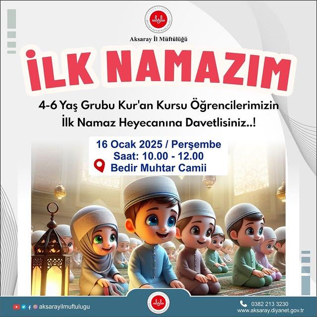 Kuran Kursu Öğrencilerinin İlk Namaz Coşkusu