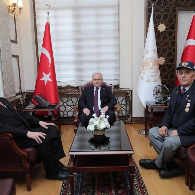 Aksaray Valisi, Muharip Gaziler Derneği Temsilcilerini Ağırladı