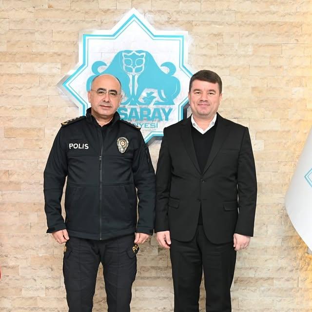 Aksaray Belediyesinde Polis Meslek Eğitim Müdürü Ziyareti