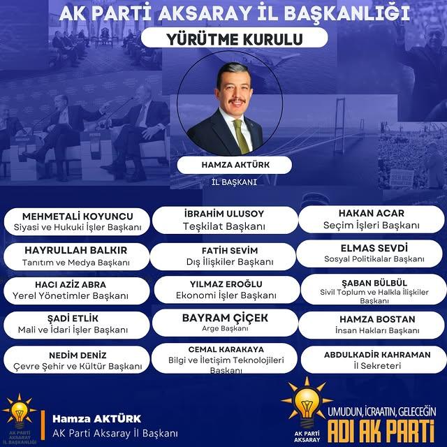 AK Parti Aksaray İl Yürütme Kurulu Çalışmalarına Başlıyor