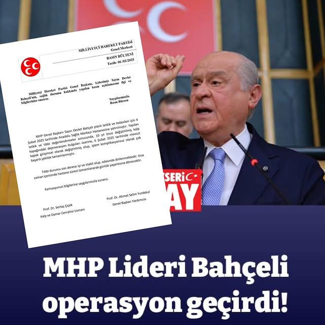 Devlet Bahçeli Başarılı Kalp Ameliyatı Sonrası İyi Durumda