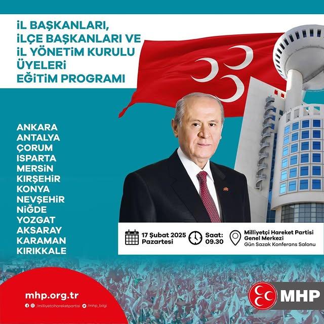 Milliyetçi Hareket Partisi'nin Eğitimi Başladı: 14 İl Temsilcisi Ankara'da Bir Araya Geldi