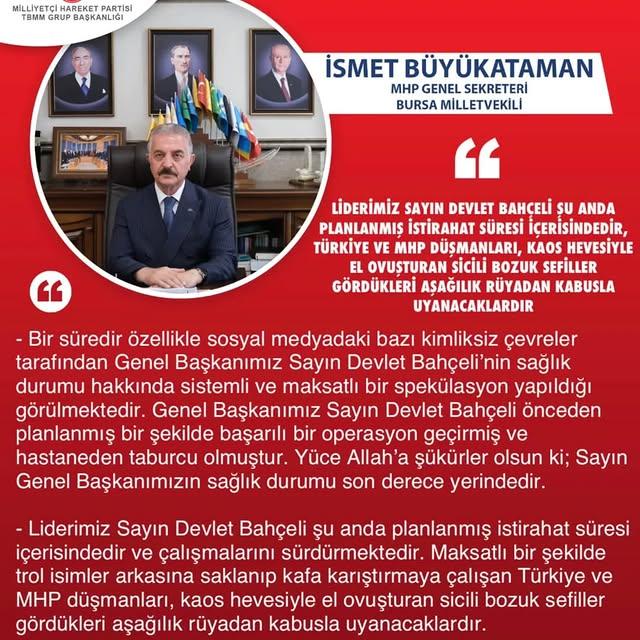 Devlet Bahçeli'nin Sağlık Durumu ve Asılsız İddialar