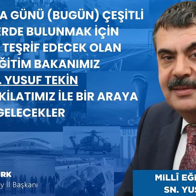 Aksaray'da Millî Eğitim Bakanı Yusuf Tekin Coşkusu