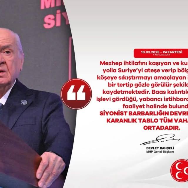 MHP Aksaray İl Başkanı'ndan Suriye'deki Gerilime İlişkin Açıklama