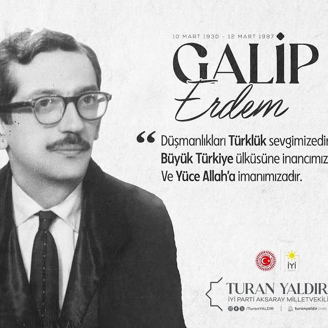 Galip Erdem'in Vefat Yıldönümünde Anılması