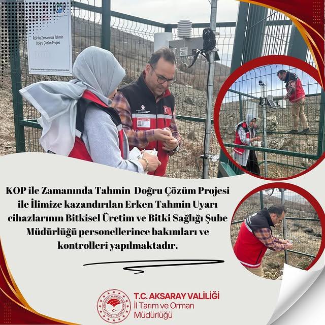 Aksaray'da Erken Uyarı Sistemleri Bakımda