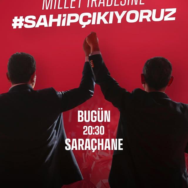 Saraçhane'de Millet İradesi Vurgusu