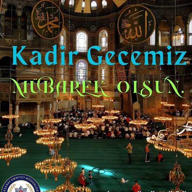 Aksaray'da Kadir Gecesi Mesajı