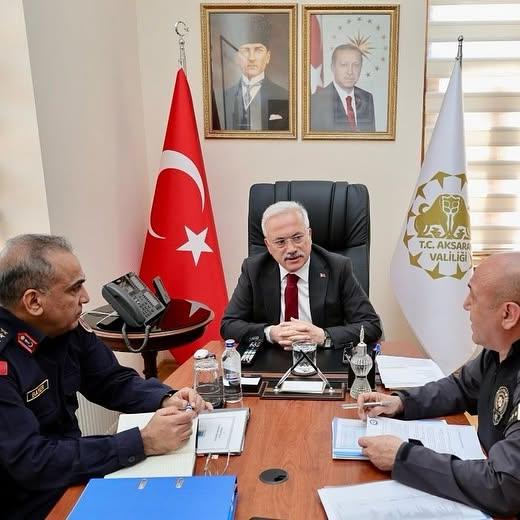 Aksaray'da Asayiş ve Güvenlik Toplantısı Düzenlendi