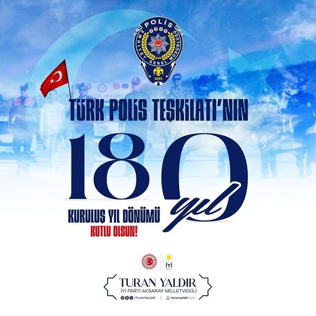 Aksaray Milletvekili Yaldır, Polis Haftası'nı Kutladı