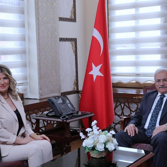 Aksaray Valisi Kumbuzoğlu, Jeoloji Mühendisi Özdemir'i Misafir Aldı