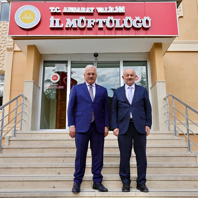 Aksaray Valisi Kumbuzoğlu, İl Müftüsü Işıldar ile Bir Araya Geldi