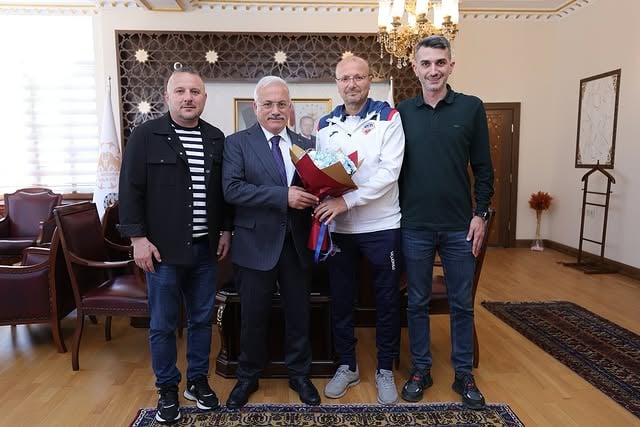 Aksaray Valisi Kumbuzoğlu, 1461 Trabzon FK Heyetini Kabul Etti