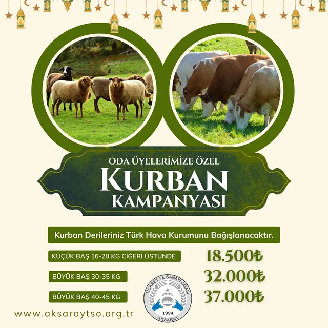 Aksaray Ticaret ve Sanayi Odası'ndan Kurban Kampanyası Başlatıldı