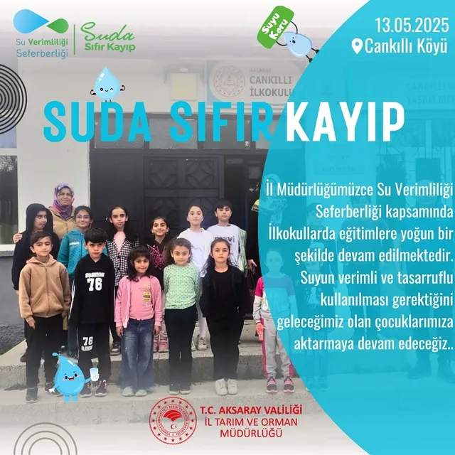 Aksaray'da Su Verimliliği Seferberliği: Geleceğin Çocukları Bilinçleniyor
