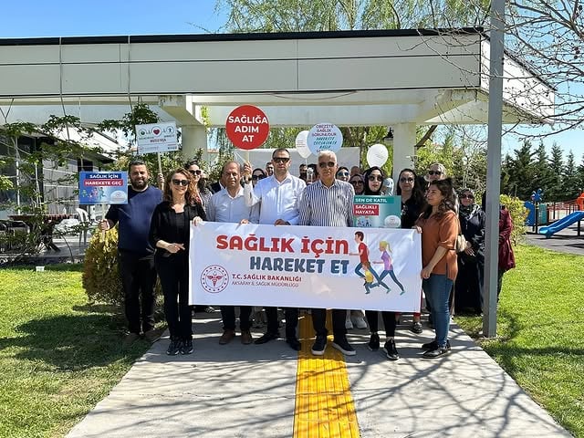 Aksaray'da Sağlık İçin Hareket Et Günü Yürüyüşü Düzenlendi